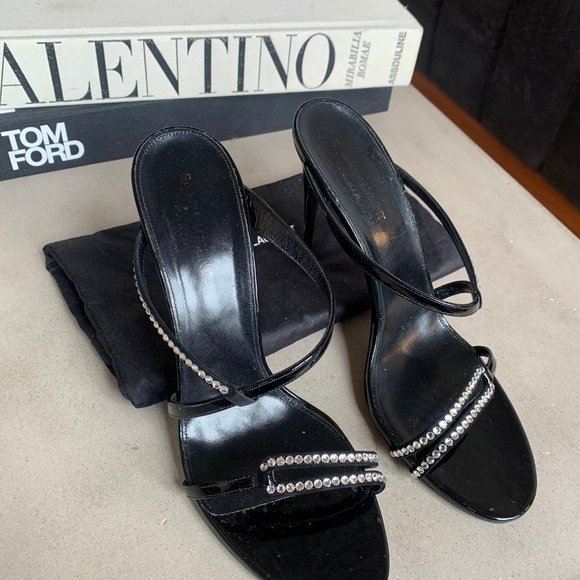 Saint Laurent Paris Embellished Slide Sandals (42) - Picture 5 of 6